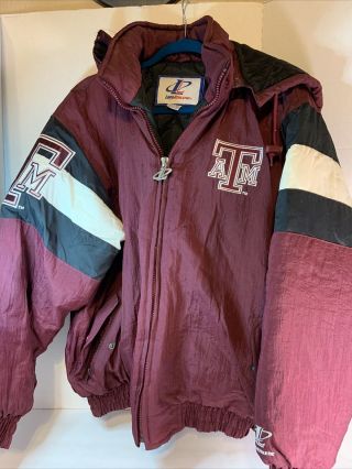 Vintage Logo Athletic Texas A&m Aggies Jacket Large