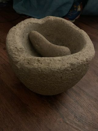 Authentic Native American Mortar And Pestle