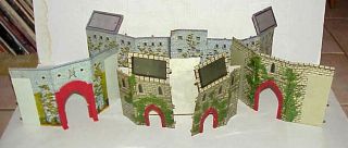 Marx Tin Litho Robin Hood Castle - Walls,  Entrances,  Gates