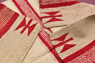 Atq VTG Navajo Saddle Blanket Rug striped Native American Indian textile 31x28” 3