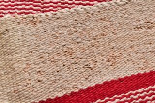 Atq VTG Navajo Saddle Blanket Rug striped Native American Indian textile 31x28” 4