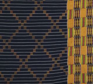 African Kente hand woven cloth Ashanti Asante Akan home decoration textile Ghana 2
