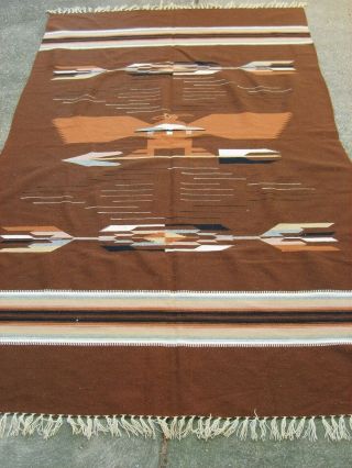 Mid Century Woven Chimayo Blanket