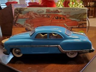 Plymouth Minister Deluxe 1950s Tin Friction Toy Car