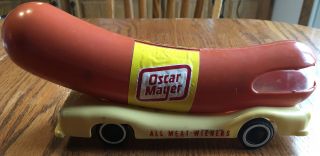 Vintage Oscar Myer Weiner Car Bank - All Meat Wieners.