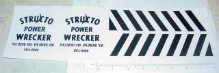 Structo Power Wrecker Replacement Stickers St - 092