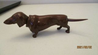 Vintage S.  A.  Reider Co Breba Dachshund Dog Nodder 5 1/2 " Made In Germany