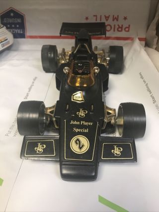 Vintage Wind Up Toy Race Car Lucky No.  3137 John Player Special Black Formula One