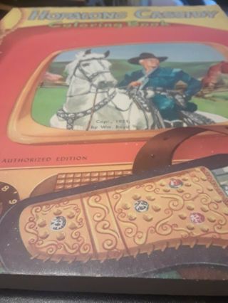 Rare 1951 Witman Hopalong Cassidy Coloring Book.