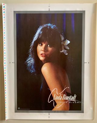 Linda Ronstadt Simple Dreams Vintage Promo Poster Pre - Trim 1977