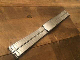 Vintage Jb Champion Usa Stainless Steel 1960s Watch Band 18mm 19mm Horned End