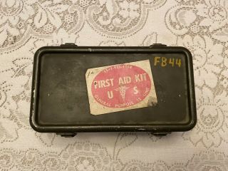 Vintage 1944 - 52 Ww2? Us Army Medical First Aid Kit Full Contents 6545 - 9200 - 7200