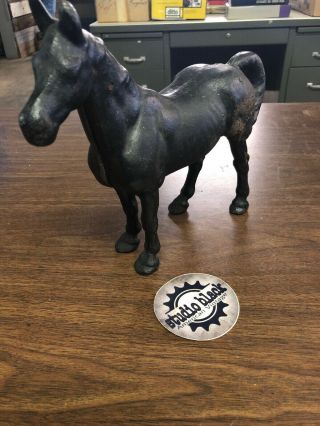 Vintage Cast Iron Horse Piggy Bank