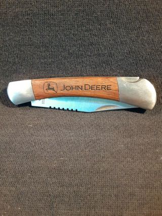 John Deer Pocket Knife Locking Blade Stainless Steel Blade