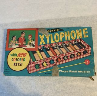 Vintage American Toys Scottie Dog Child’s Tin Toy Xylophone