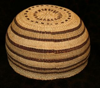 An Extra Large Klamath Native American Hat Or Bowl 9 " D X 4 " H