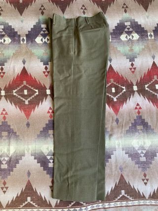 Australian Ww2 Army Wool Serge Trousers 32 X 31 1942 Military Pants Wwii Vintage