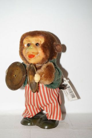 1970s Russ Berrie Wind - Up Monkey Playing Cymbals