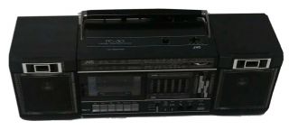 Vintage Jvc Pc - 30j Boombox Am Fm Cassette Player Radio Shape