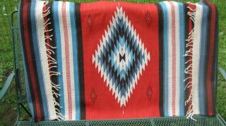 Authentic Vintage Mexican Throw/Rug 59 
