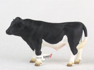 Schleich Farm Animal Figure 13143 Holstein Bull Dairy Cow Retired With Tag