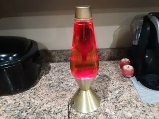 Vintage Starlight Base Lava Lamp Red 17 Inch