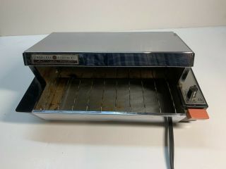 Vintage Deco Mid - Century General Electric Automatic Toaster - 12t15 Flatbed Ge