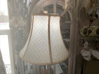 1 Mackenzie Childs Parchment Check Lamp Shade - Medium Size (2 Available)