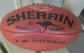 Sherrin Fullsize Leather Football - Vintage -