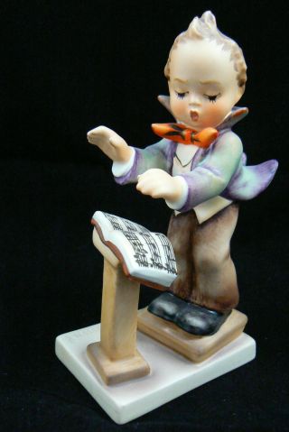 Vintage Hummel Goebel Germany Porcelain Band Leader Music Boy Figurine 5 " 129