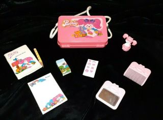 Vintage Mattel Poochie For Girls Case Purse Full Of Accessories