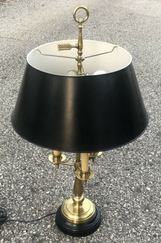 Wildwood 3 Candle Bouillotte Table Lamp Frederick Cooper Design & Black Shade