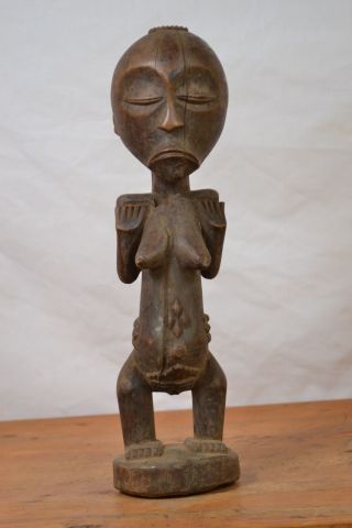 (african Tribal Art,  Luba Statue From Katanga Region Congo (drc)