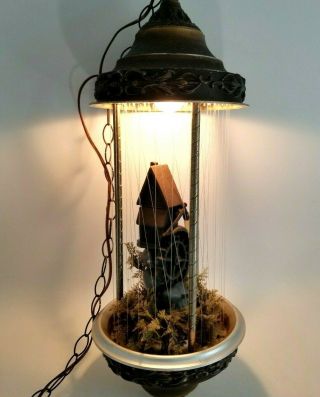 Vintage Creators Inc Old Grist Mill Hanging Mineral Oil Rain Lamp.  30 "