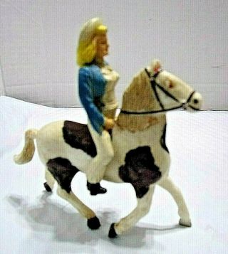 Vintage Old West Cowgirl Figure Bergen Toy & Novelty Co.  U.  S.  A.