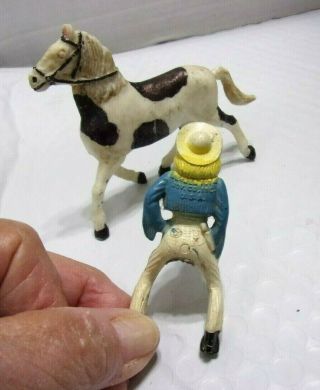 Vintage Old West Cowgirl Figure Bergen Toy & Novelty Co.  U.  S.  A. 3