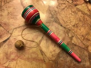 Vintage Mexican Wooden Cup And Ball Toy - 1960’s