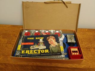 Vintage A.  C.  Gilbert Erector Set 4 1/2 Cardboard Box 100 Complete 2