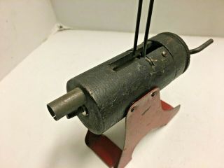 Vintage Marx Cannon Tin & Wood Toy Bullet Shooting Costal Defense Gun Antique 3