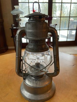 Vintage Dietz Little Wizard Lamp Lantern Loc - Nob Globe Ny Usa
