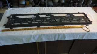 41 X 9.  5 Inches Cast Iron 4 Horses Running 17lbs.  Sign/window Cover