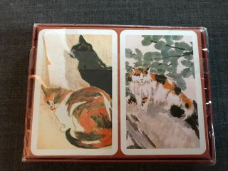 Cats Playing Cards Decks Boston Museum Of Fine Arts Mfa Vintage 2000 Nos
