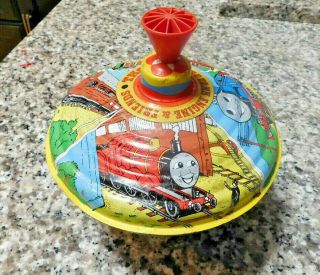 Vintage 1984 Thomas The Tank Engine And Friends Tin Spinning Top Made In Germany