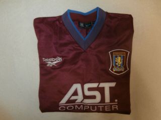Aston Villa 1997/1998 Vintage Retro Home Football Shirt - Large (42”/44”) Vgc