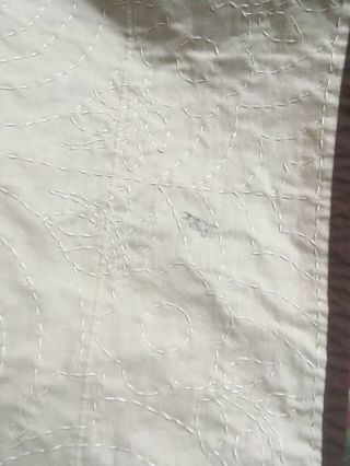 Handmade vintage quilt approx.  78 ' x 92 ' made in 1934 3