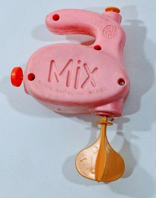 Vintage Mattel Tuff Stuff Toy Mixer Pink 1972