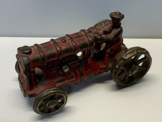 Vintage 1930’s Arcade Cast Iron Toy Fordson Tractor.  Very Good Shape.