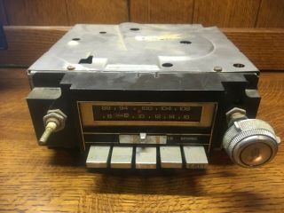 Vintage Gm Delco Dash Radio Am/fm 8 Track Radio Model Gm 2700