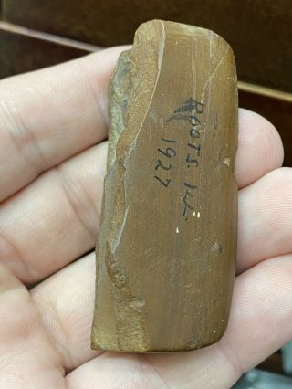 Tallied Claystone Saddle / Hump Bannerstone Section From Randolph Co Il