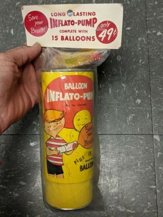 Vintage Van Dam Rubber Co.  Balloon Inflato - Pump